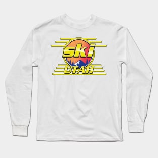 Ski Utah 80s logo Long Sleeve T-Shirt